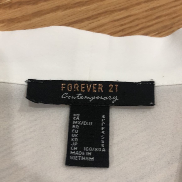 Forever 21 White Chiffon Blouse - Picture 3 of 5